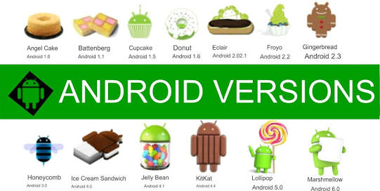 Android versions supported by google