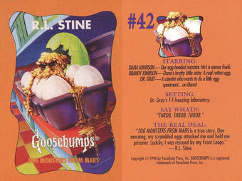 Goosebumps Trading Cards Goosebumps Wiki Fandom