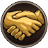 Friend Icon Silver Dark