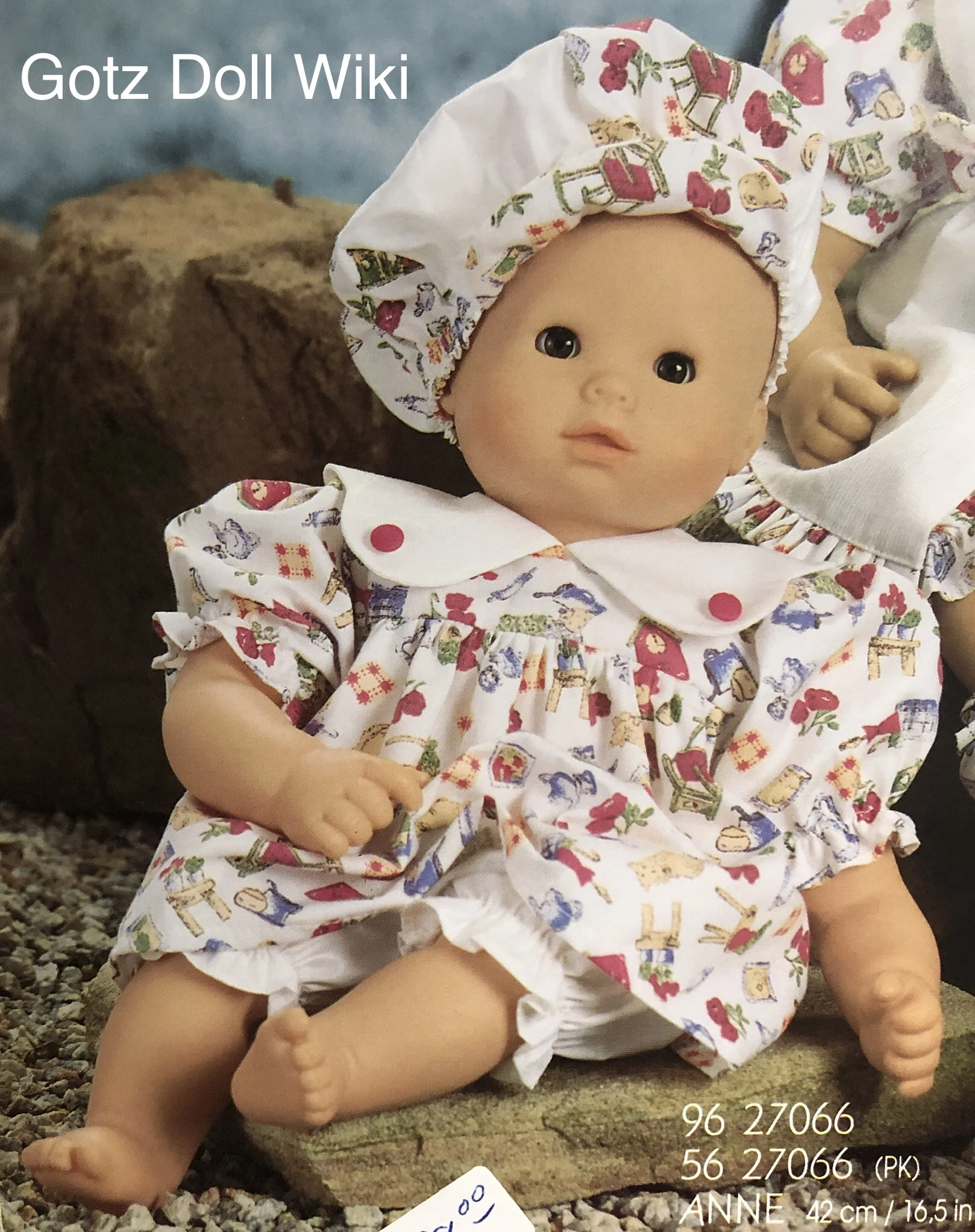 1996 ANNE Soft Baby 16.5" WEICHBABY 27066 Gotz Baby Doll Gotz