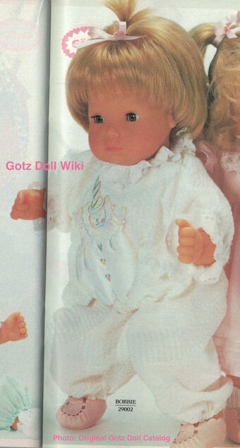 1991 Bobbie Soft Baby 16 5 Weichbaby 29002 Gotz Play Doll