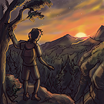 StarCliffWithSunset