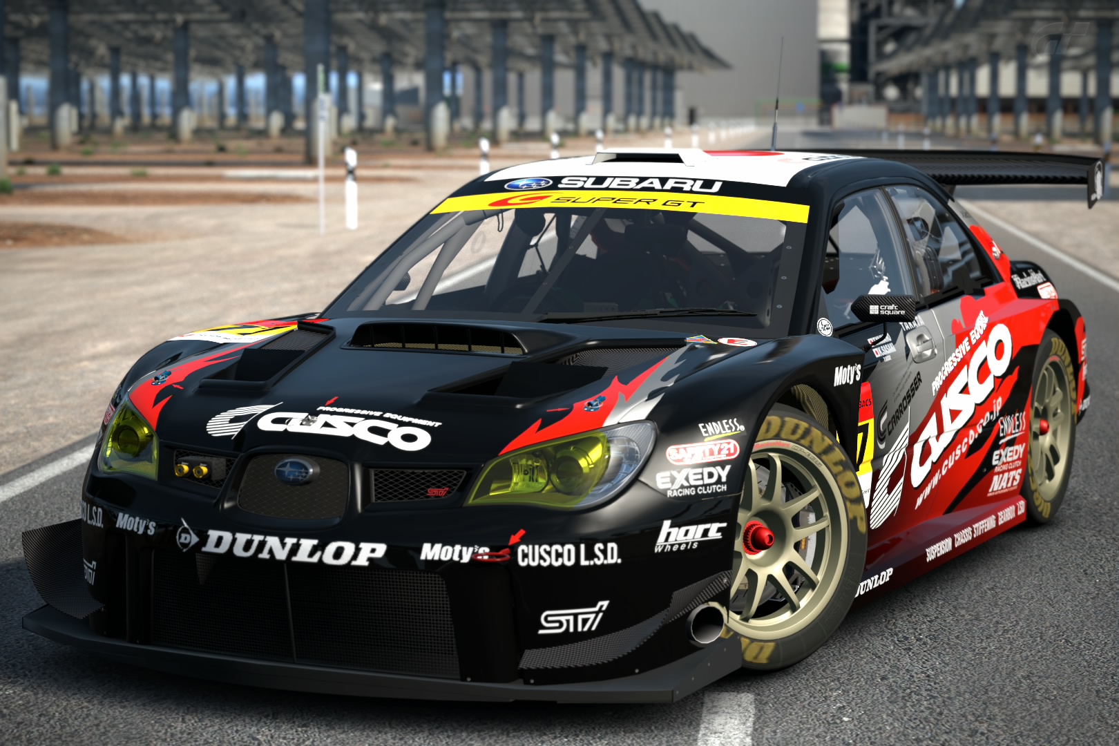 Subaru Cusco Dunlop Subaru Impreza Super Gt 08 Gran