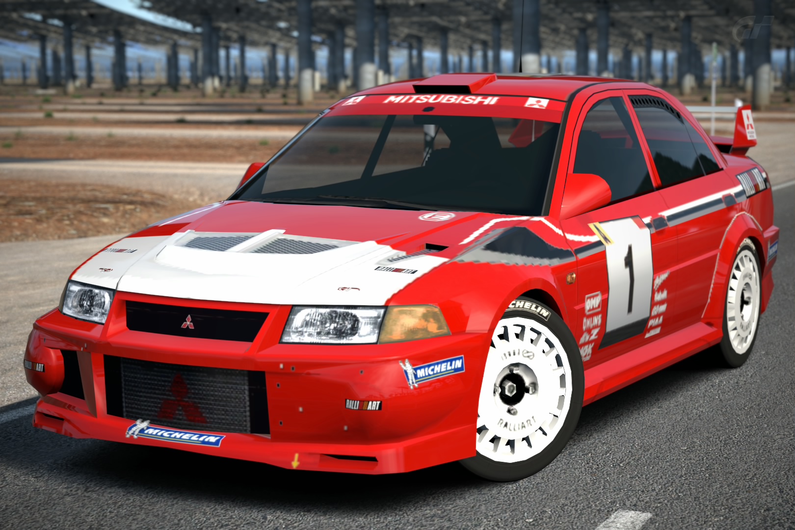 Mitsubishi Lancer Evolution Vi Rally Car 99 Gran Turismo