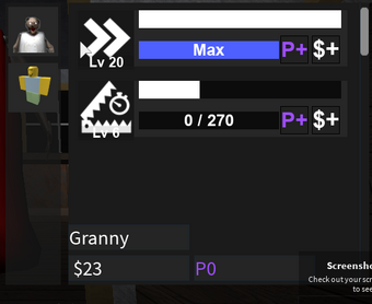 Upgrades Stats Granny Roblox Wiki Fandom - granny codes for roblox