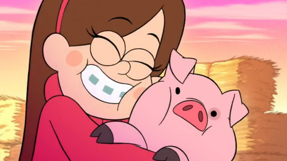 Imagen Mabel pines abrazando a pato.png Wiki Gravity Falls Un