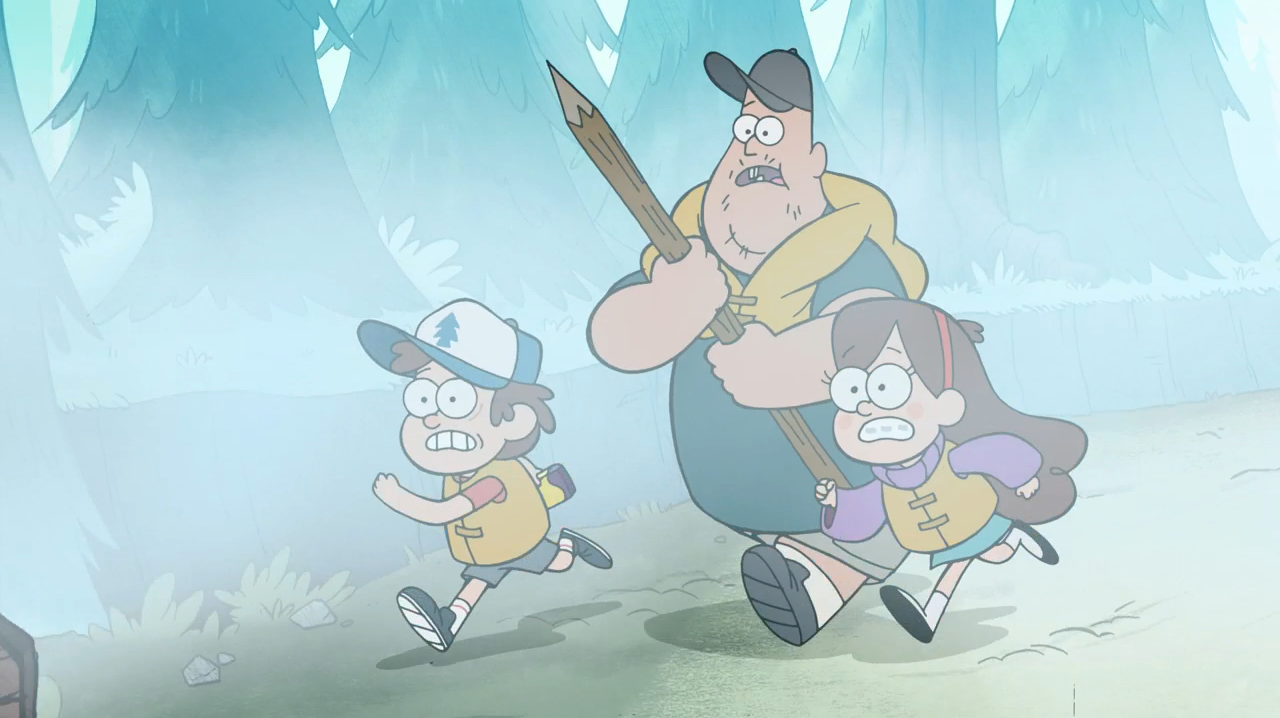 Image S1e2 Mabel Soos And Dipper Running Png Gravity Falls Wiki