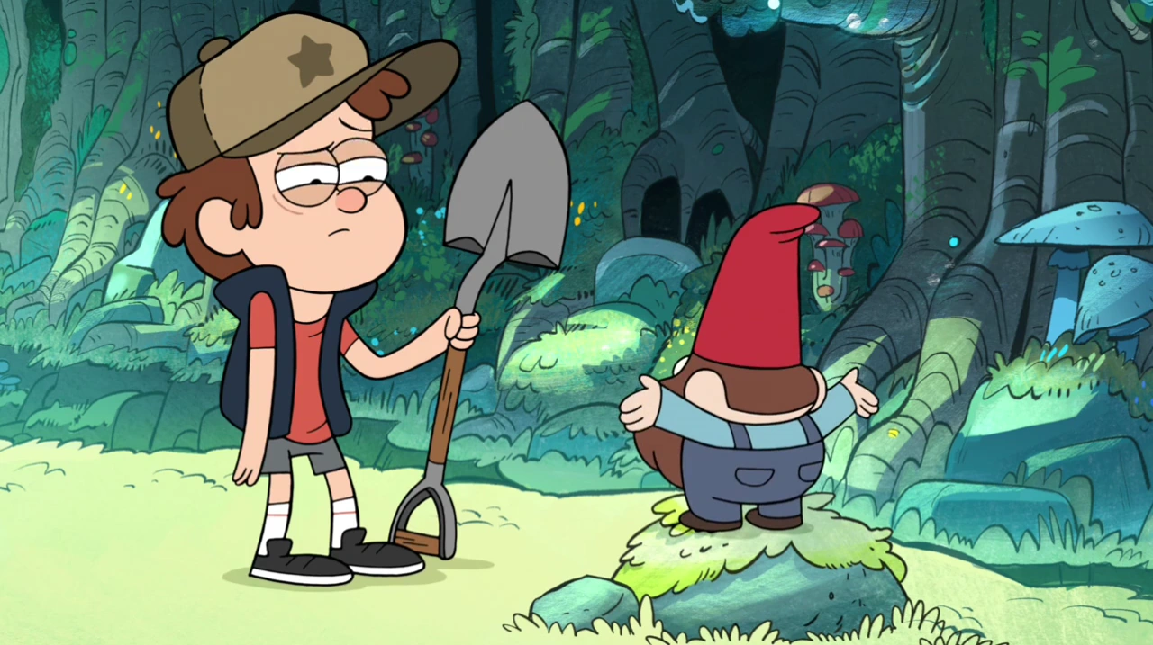 Image S1e1 Dipper holding shovel confused.png Gravity Falls Wiki