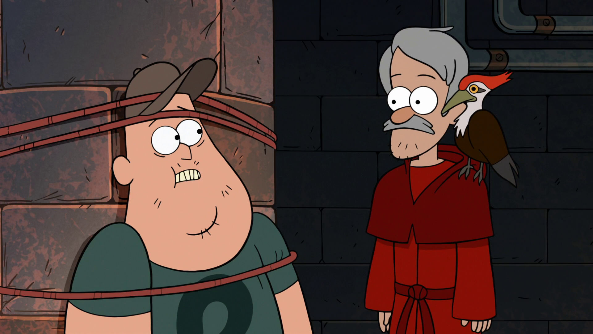 Image S2e7 creepy woodpecker guy.png Gravity Falls Wiki FANDOM