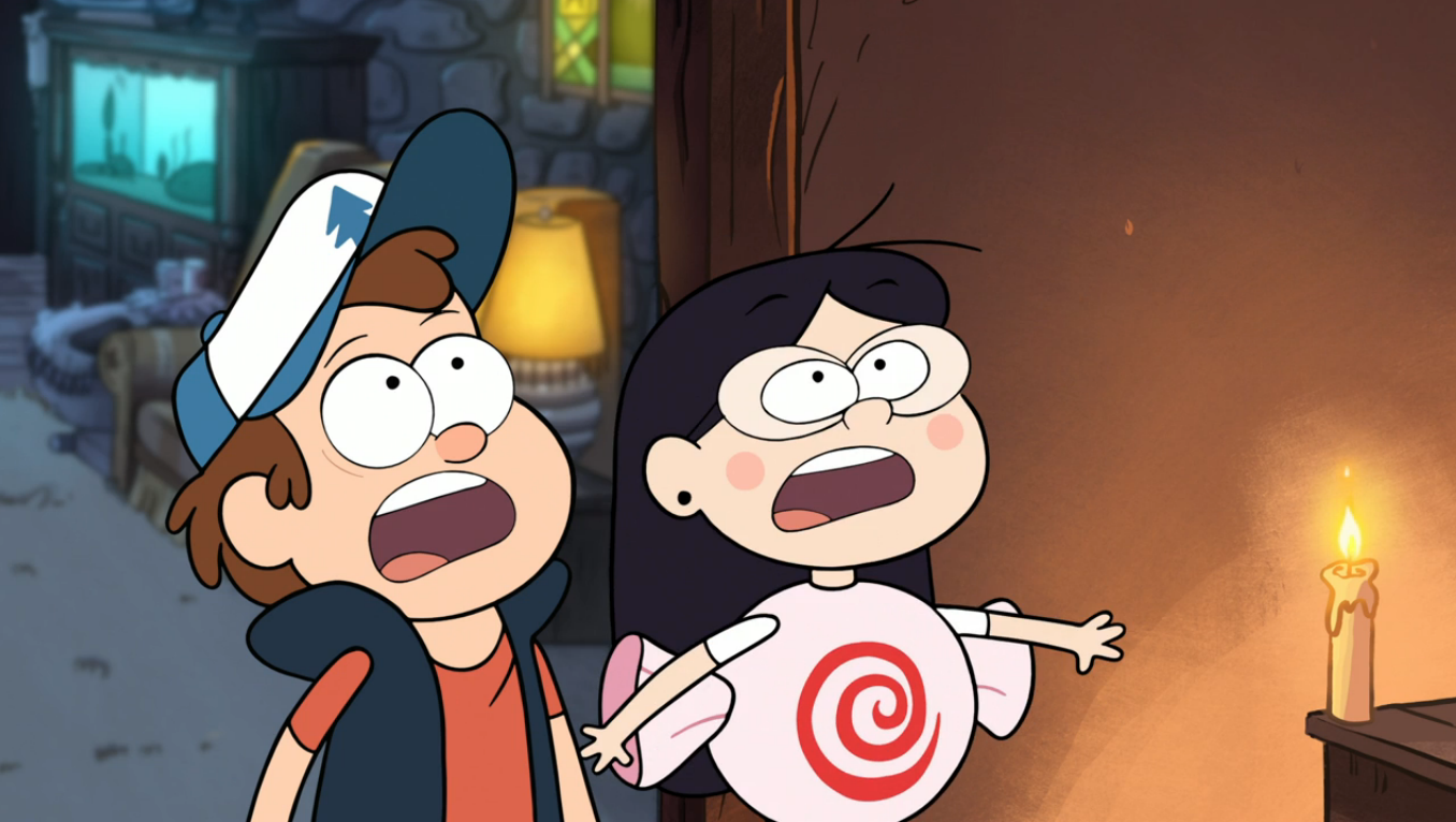 Image - S1e12 Dipper and Candy aghast at Summerween Trickster.png ...