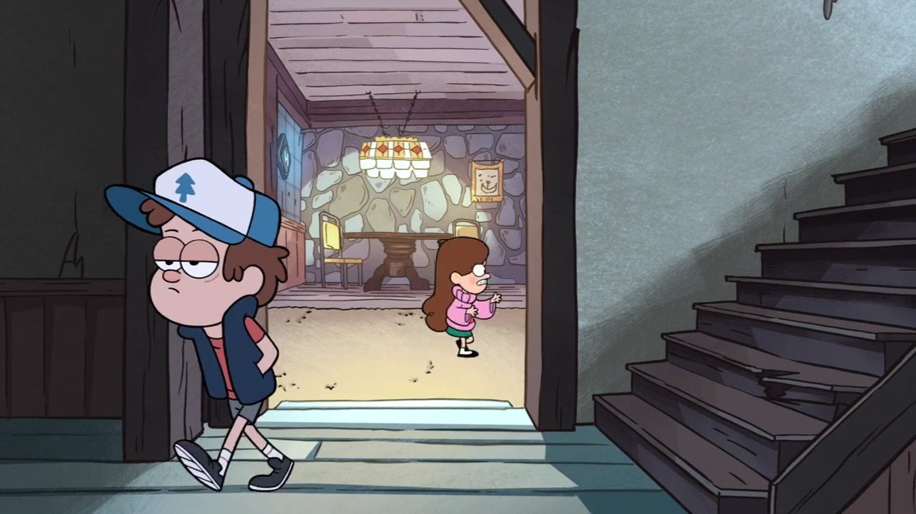 Image S1e4 hallway livingroom entrance.png Gravity Falls Wiki