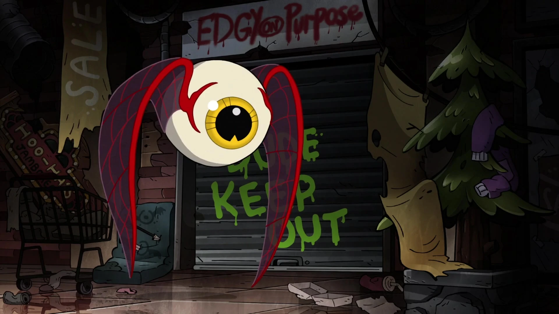Image S2e18 eye bat close up 2.jpg Gravity Falls Wiki FANDOM