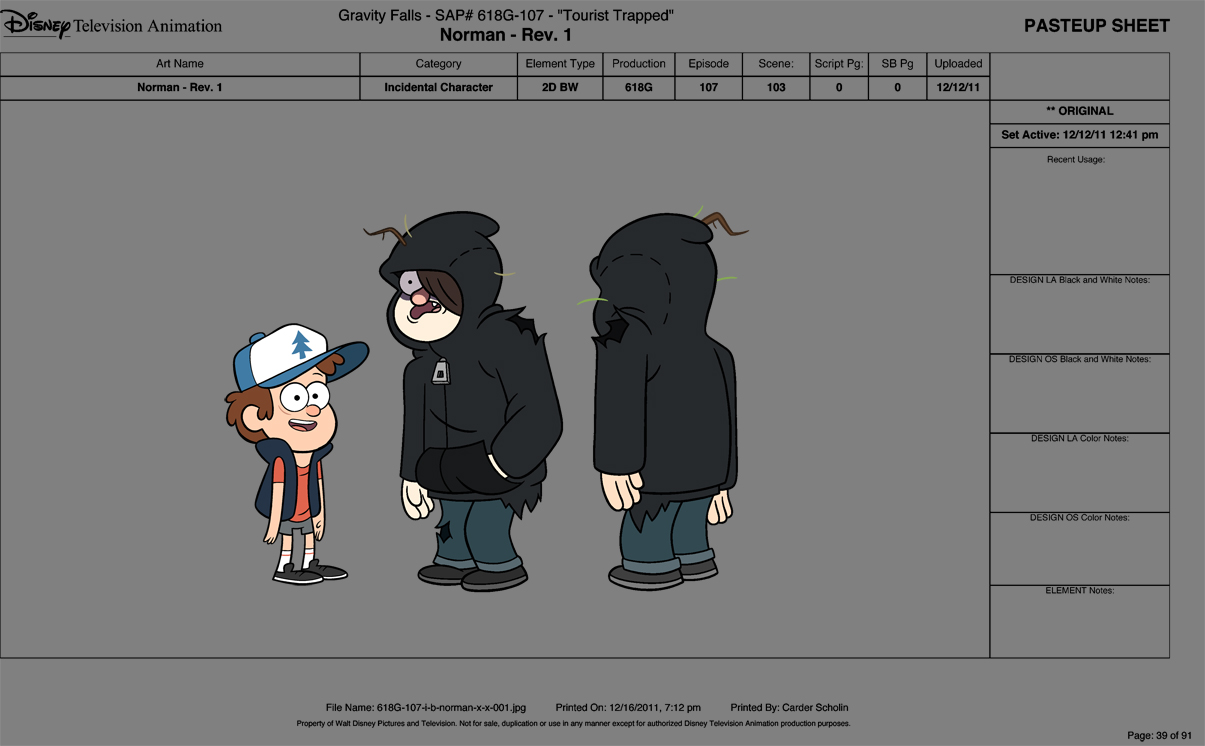 image norman character sheet jpg gravity falls wiki fandom gravity falls character sheets