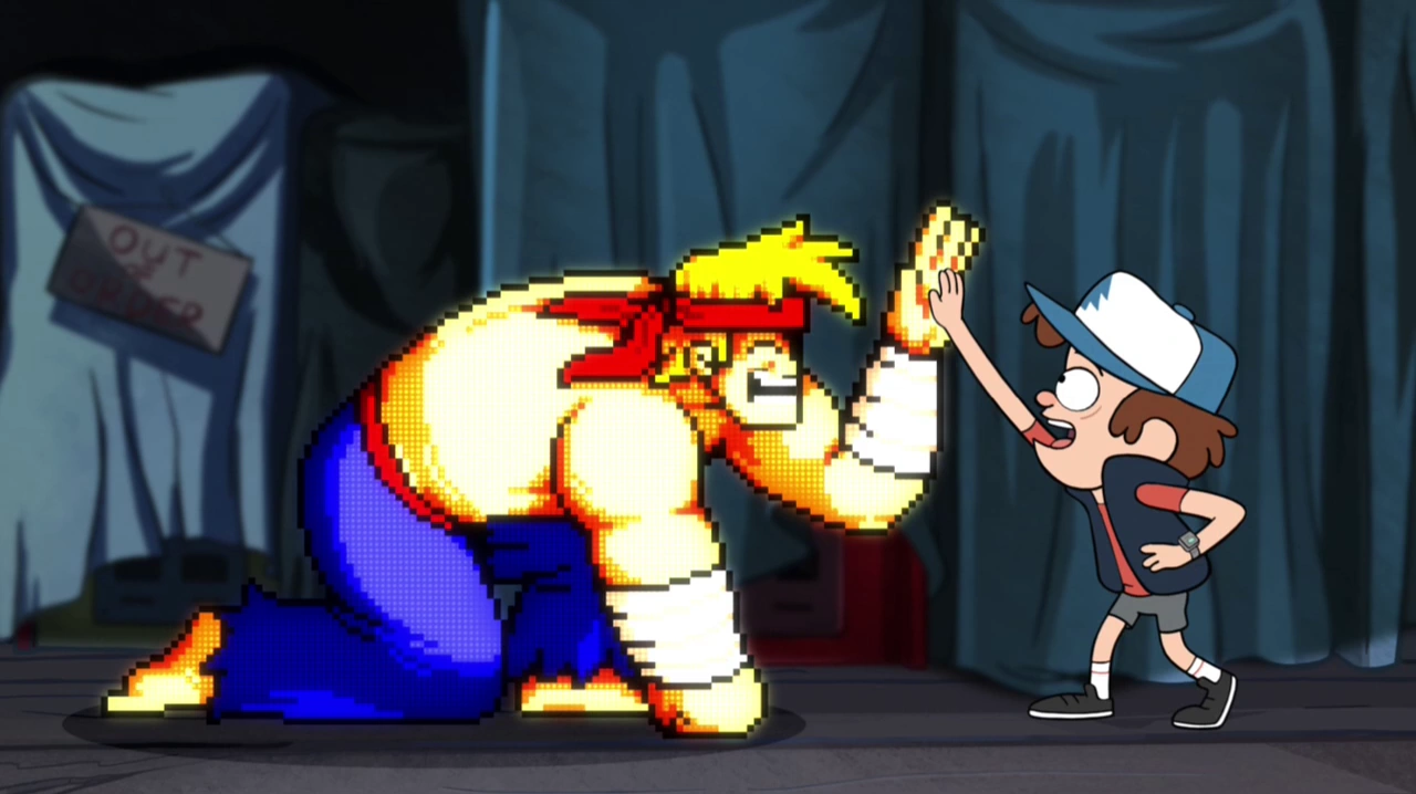 Image S1e10 rumble dipper high five.png Gravity Falls Wiki FANDOM