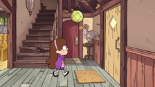 S1e4 stuffed dodo by door