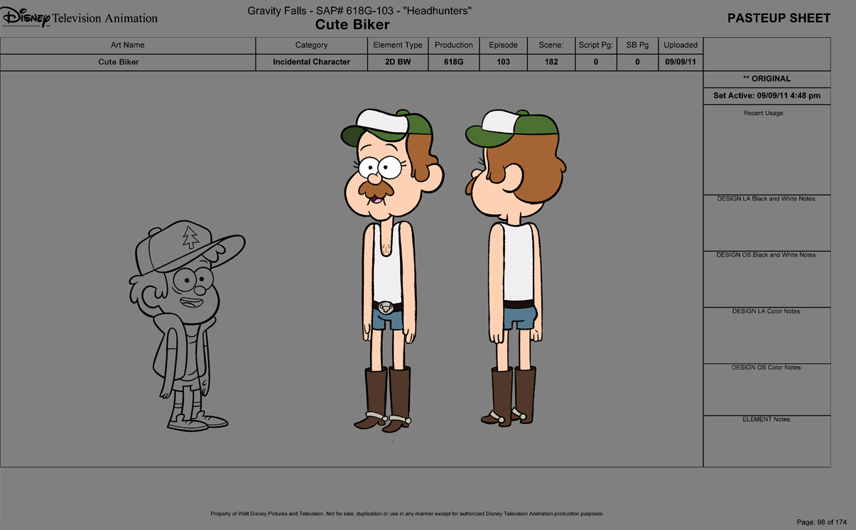 image cute biker character sheet jpg gravity falls wiki fandom gravity falls character sheets
