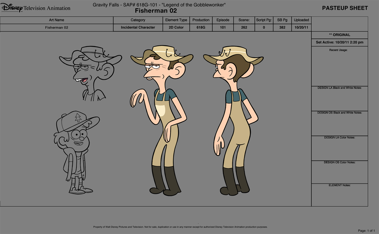 image s1e2 fisherman 2 character sheet jpg gravity falls wiki gravity falls character sheets