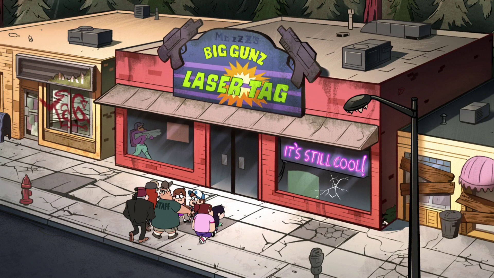 Image - S2e8 laser exterior.png | Gravity Falls Wiki | FANDOM powered ...