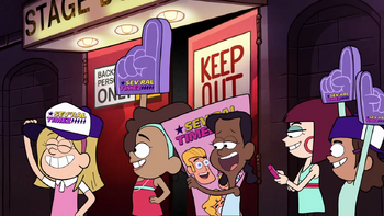 pigtailed unnamed wikia background gravity falls