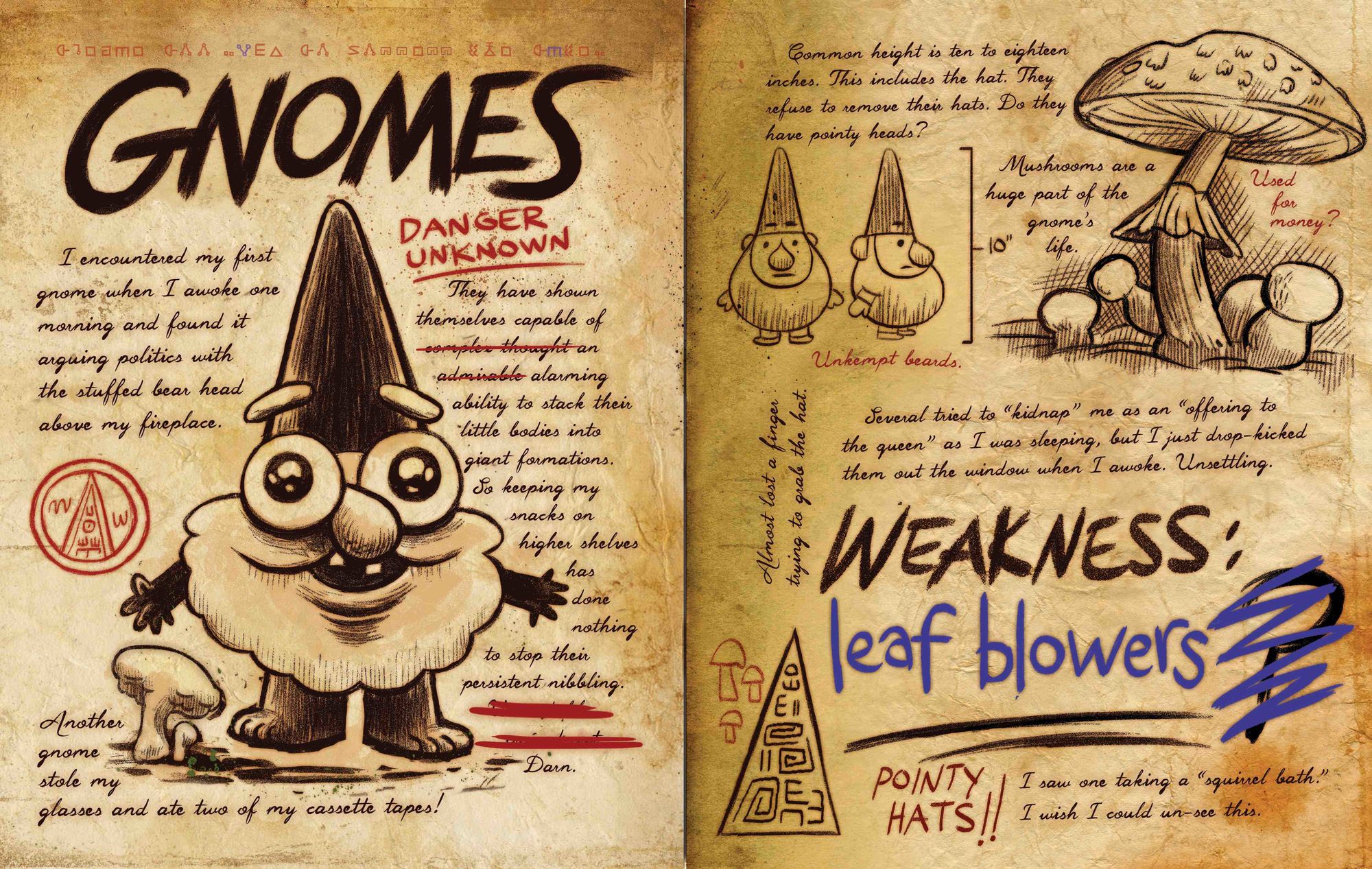 Image Journal 3 Gnomes2.jpg Gravity Falls Wiki FANDOM powered by