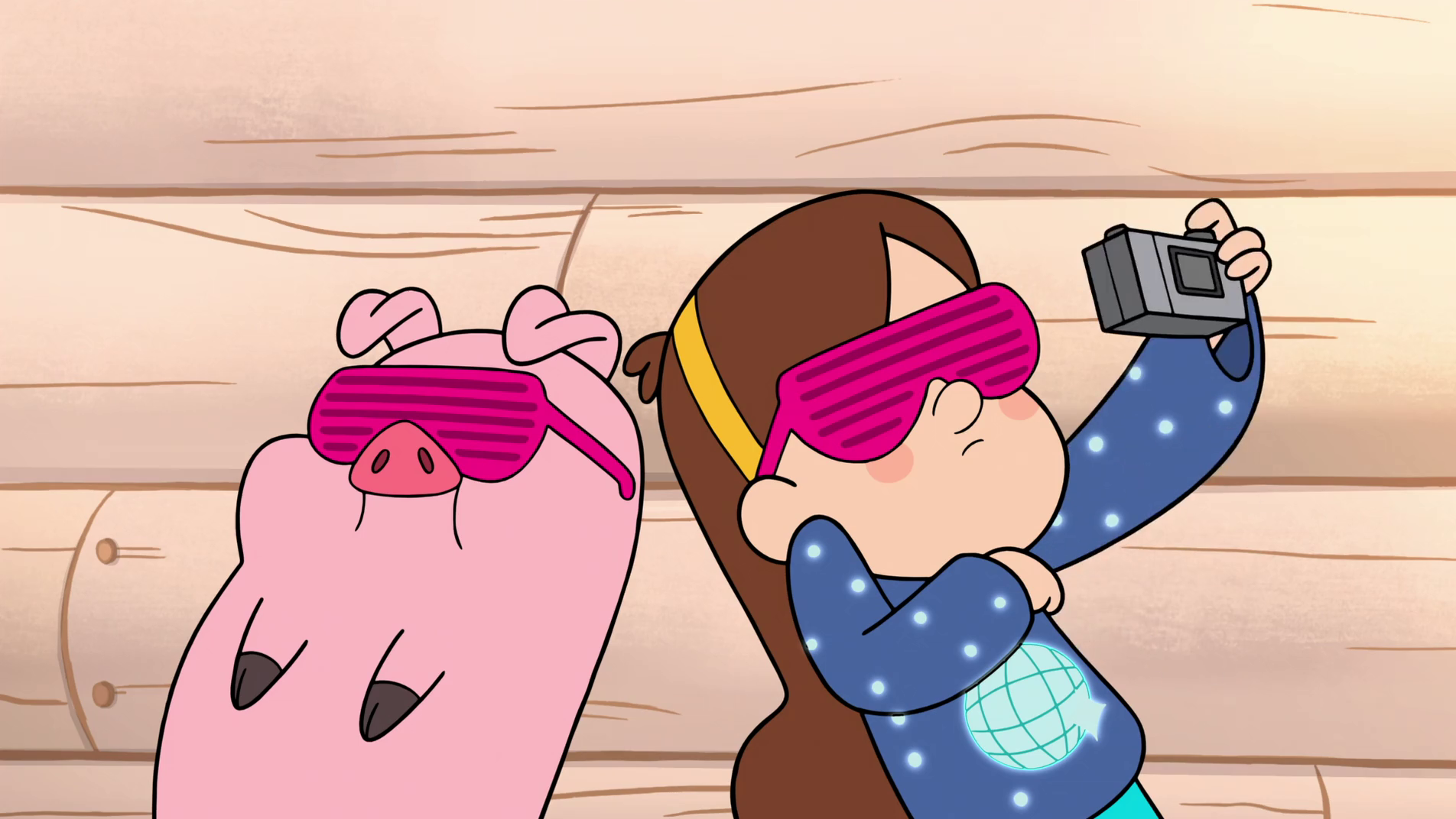 Image - S1e18 Mabel and Waddles taking a picture.png ...