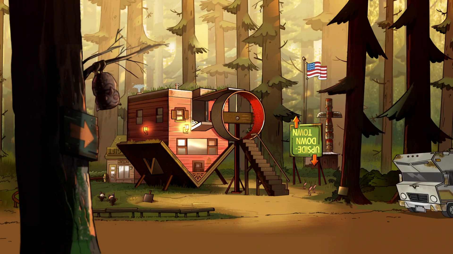 upside down town gravity falls wiki fandom powered by wikia