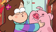 S1e9 mabel holding waddles cheeks