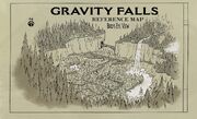 Gravity Falls Reference Map