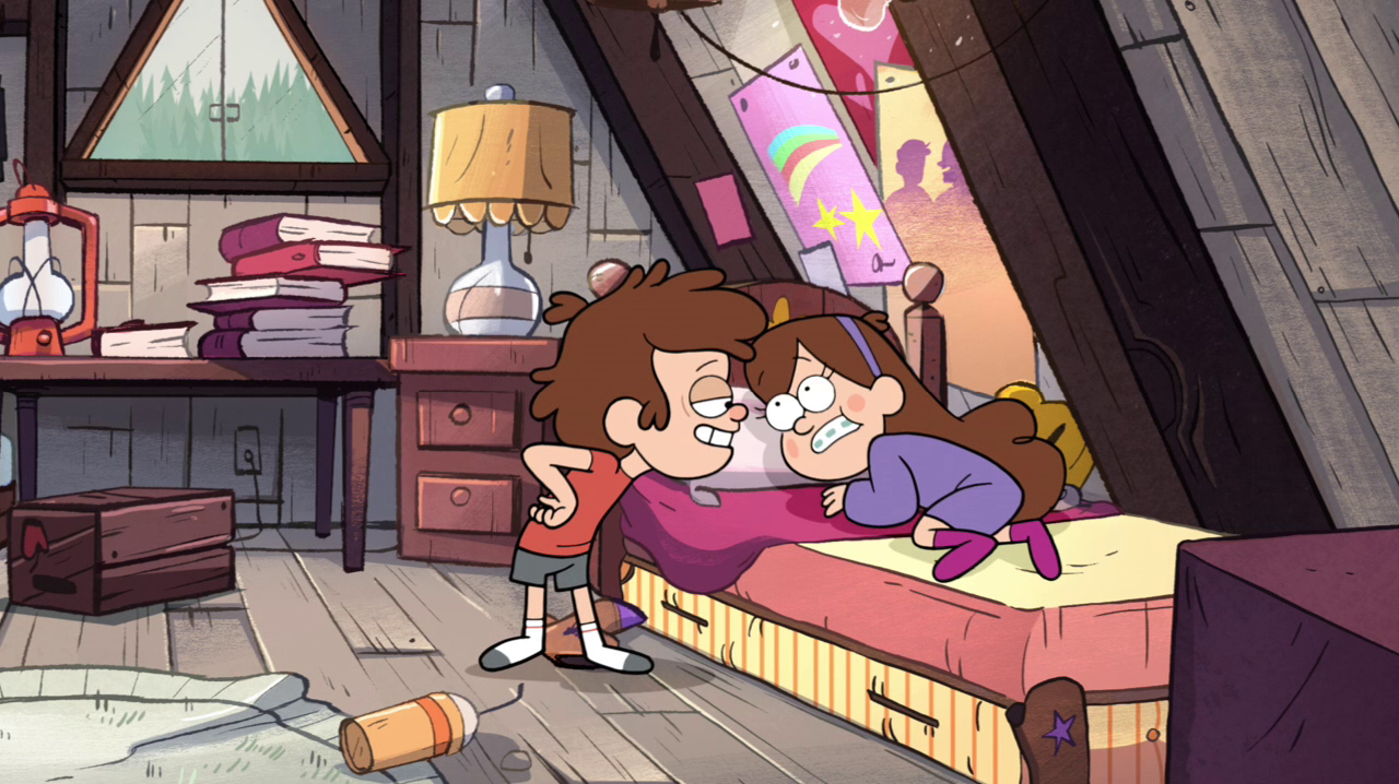 Image S1e14 dipper waking mabel.png Gravity Falls Wiki FANDOM powered by Wikia