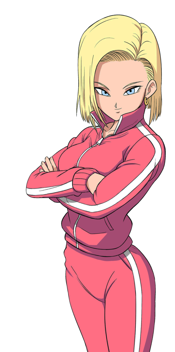 android 18 is naked