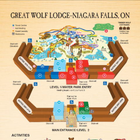 Great Wolf Lodge Water Park Map