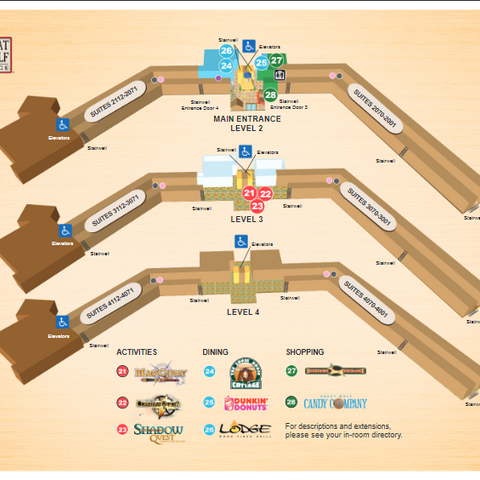 Great Wolf Lodge Concord Map