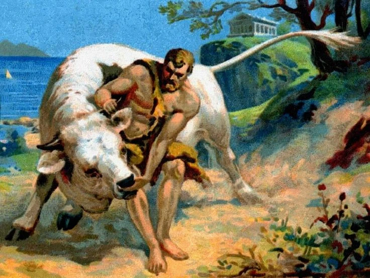 Capture the Cretan Bull Greek Myth Wikia FANDOM powered by Wikia