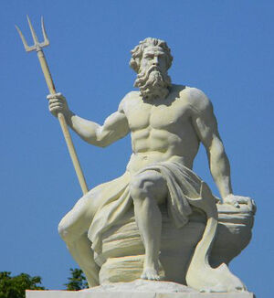 Poseidon Neptune Greek God Statue 02