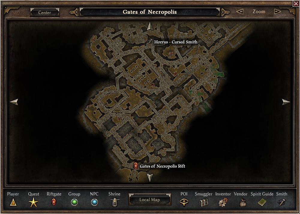 grim dawn map of locations in burrwhich village