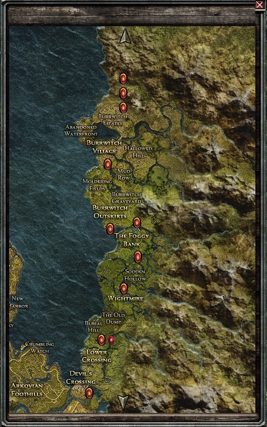 location of shrines grim dawn map