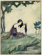 Die Nixe im Teich (Illustrationen) GrimmBilder Wiki Fandom