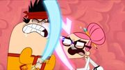 Kon fighting Trina in Kon's mind