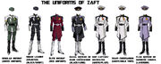 THE UNIFORMS OF ZAFT