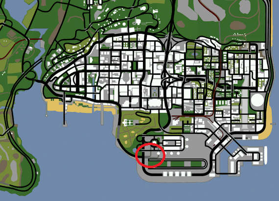 gta sa weapon location map