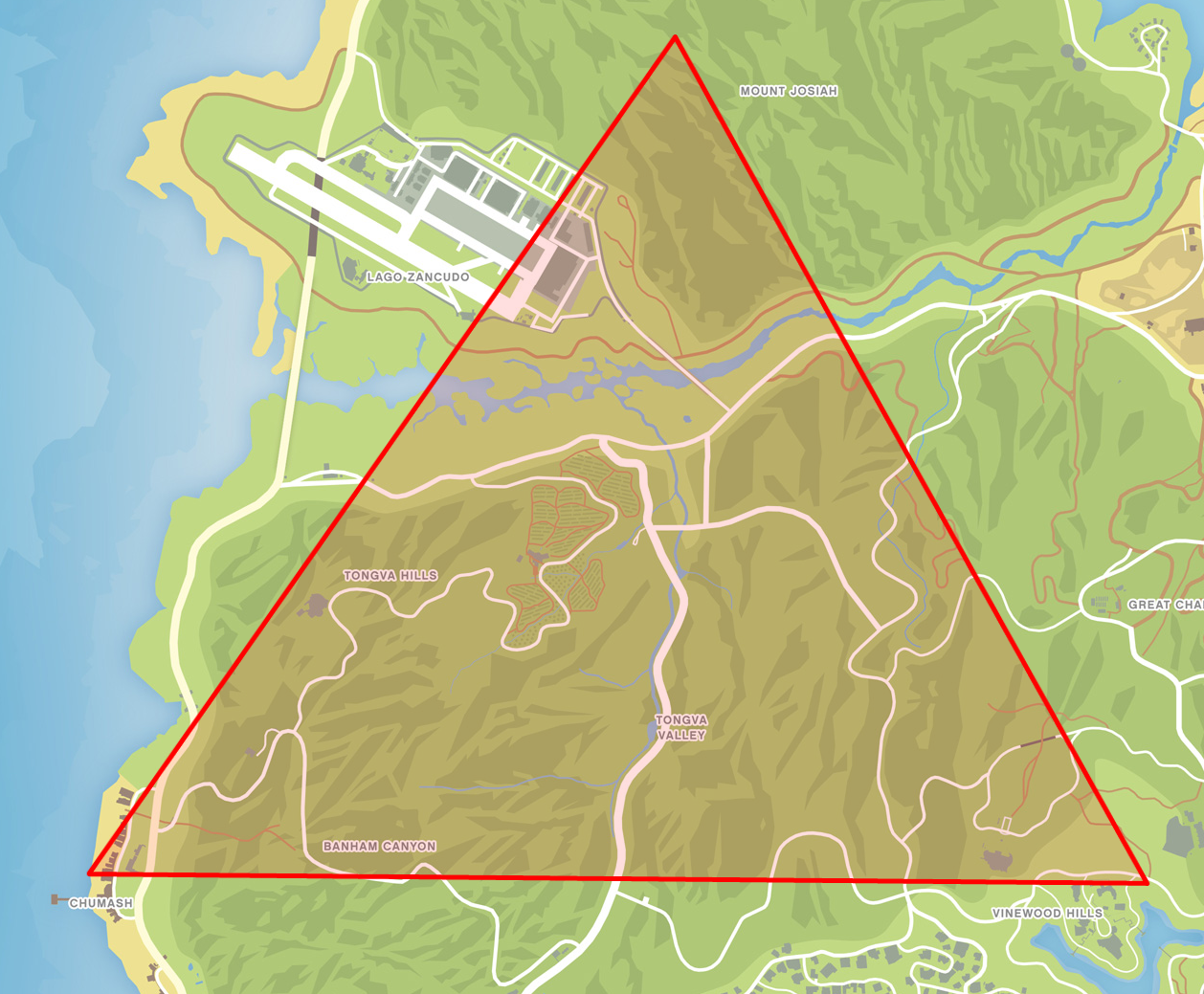 Tongva Triangle | GTA Myths Wiki | FANDOM powered by Wikia