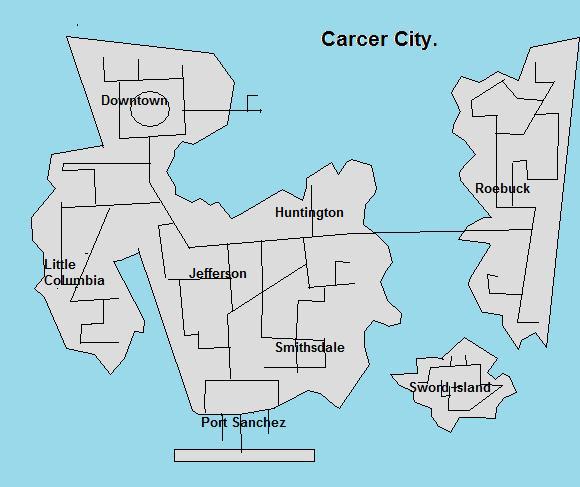 gta iii liberty city carcer city map