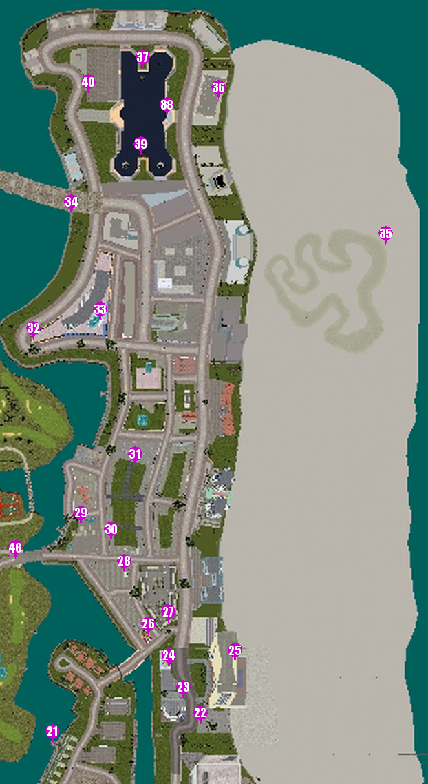 vice city hidden packages map