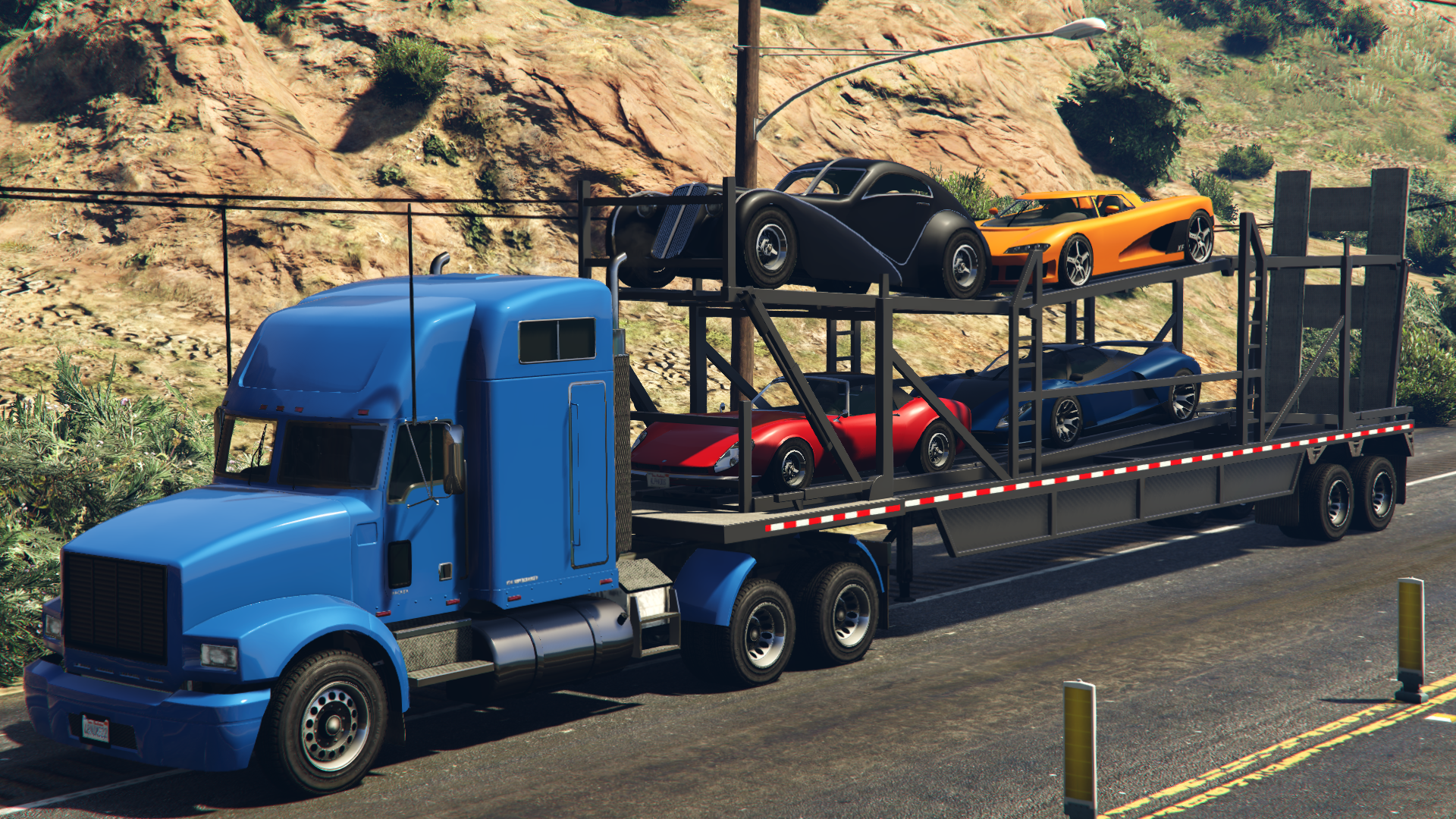 Gta 5 truck with cars фото 119