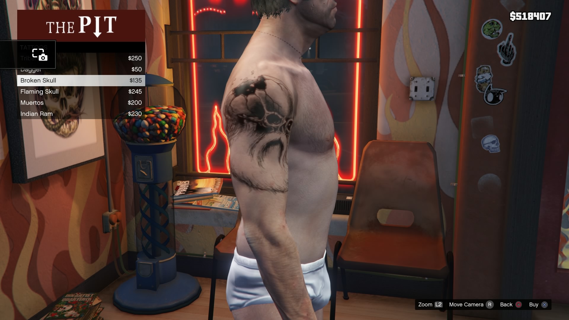 Image Tattoo Trevor Right Arm GTAV Broken Skull.jpg GTA Wiki