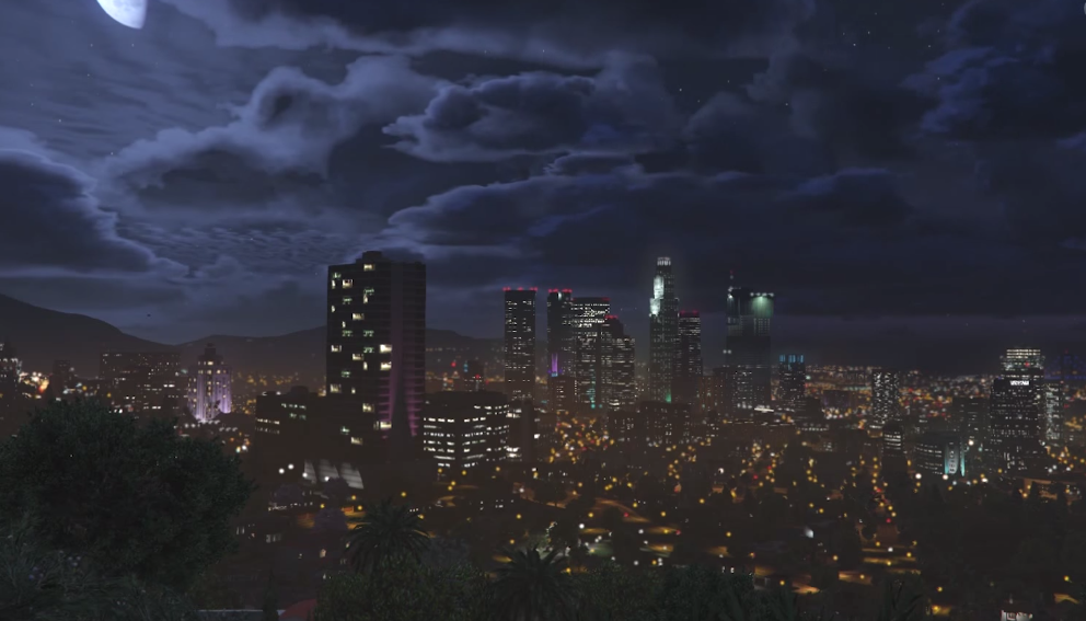 Image - Los Santos at Night - GTAV.png | GTA Wiki | FANDOM ...