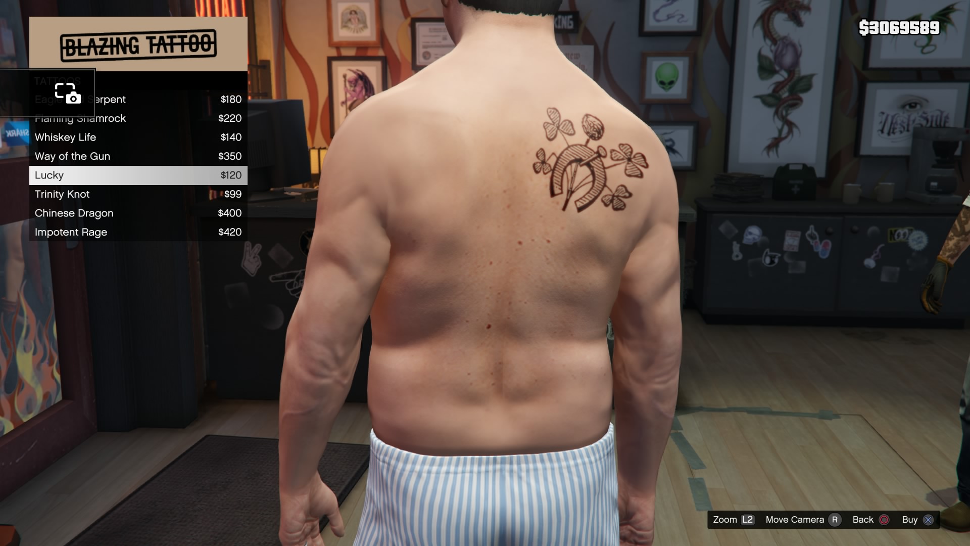 Blackjack tattoo gta v