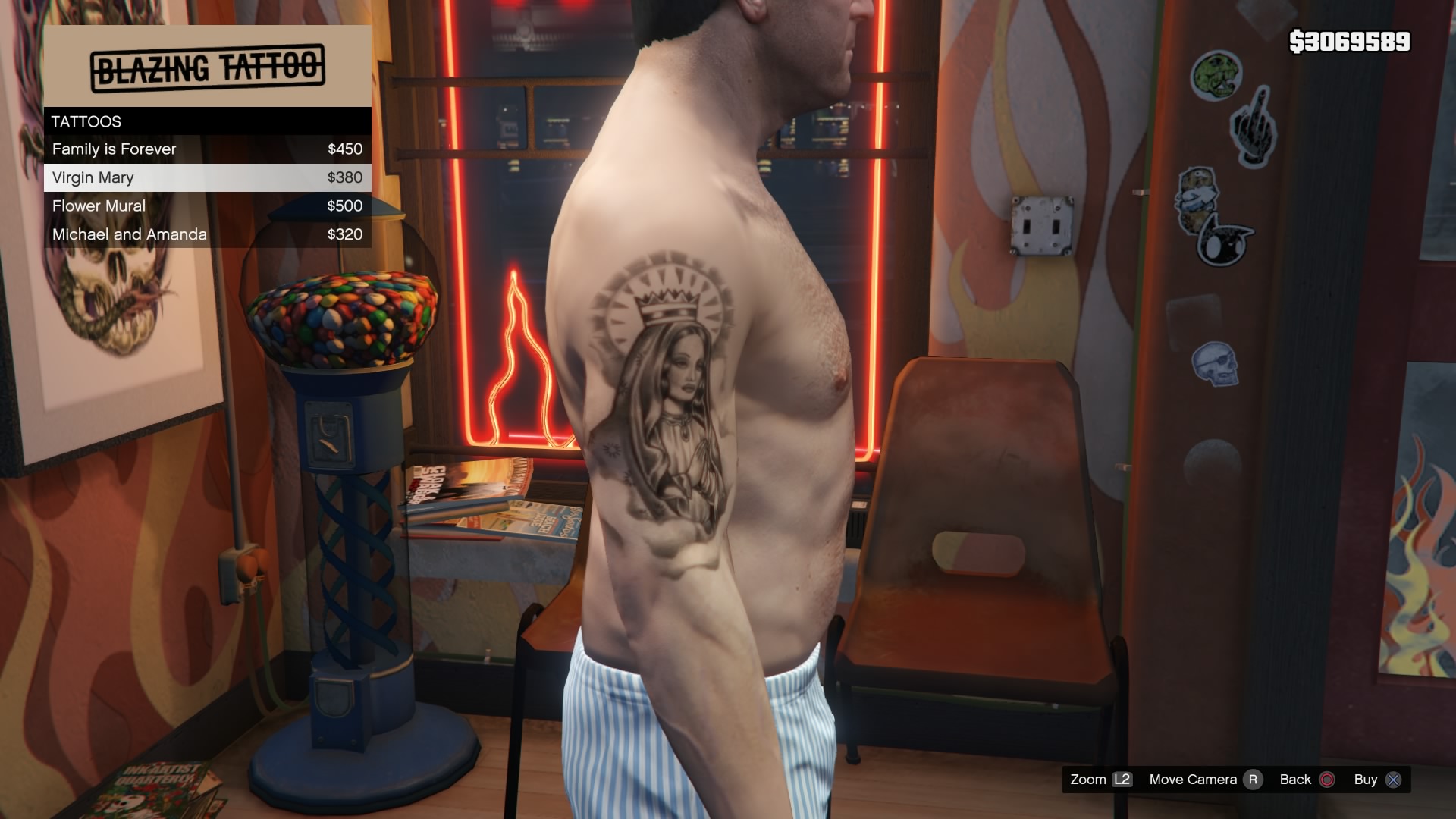 Татуировки у Джимми в ГТА 5