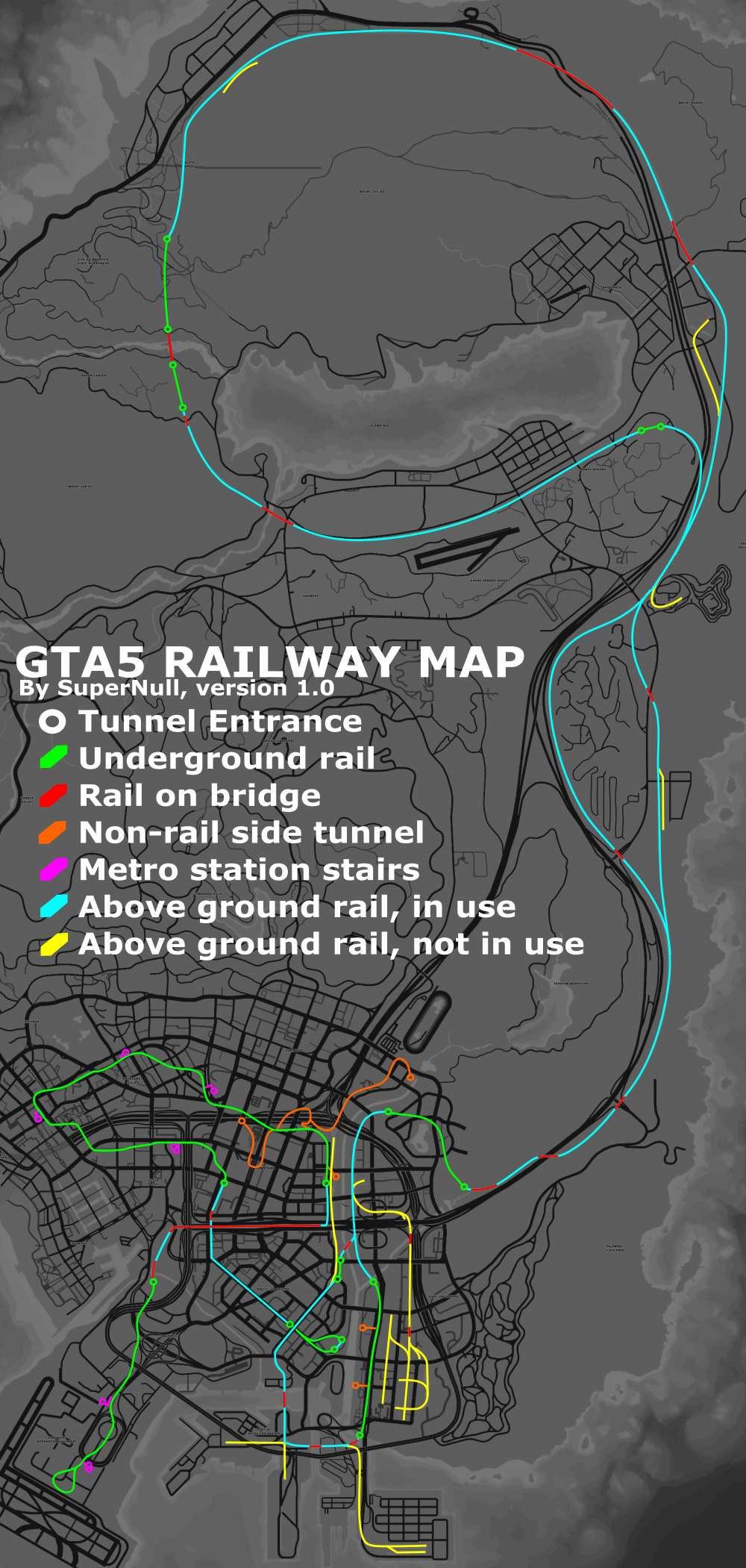 鉄道路線図 Grand Theft Auto V グランドセフトオート5 Gta5攻略wiki アットウィキ