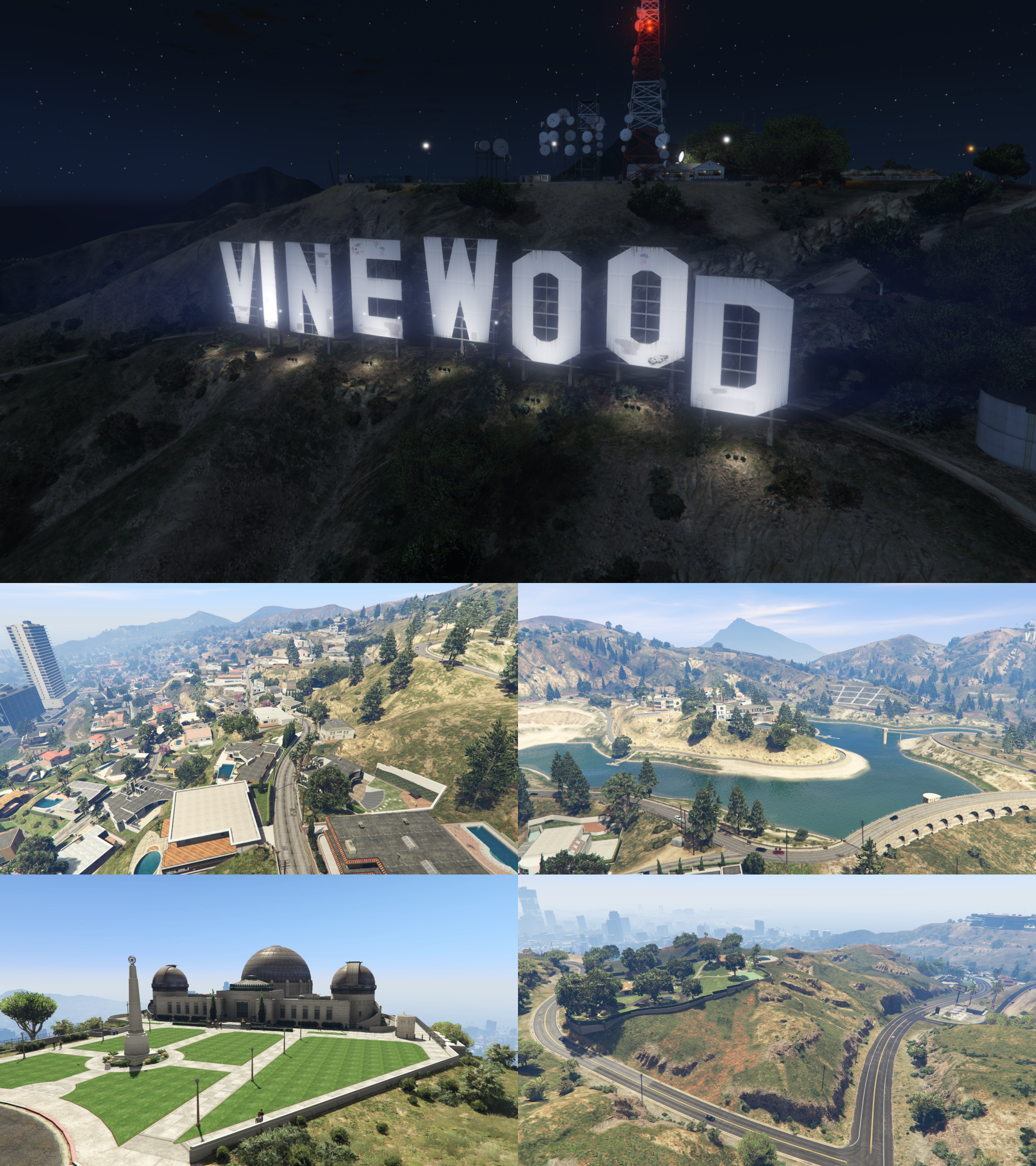 Гта 5 vinewood. ВАЙНВУД Хиллз в ГТА 5. Лос Сантос ВАЙНВУД. Vinewood Hills в ГТА. Гора Vinewood GTA 5.